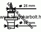 Volkswagen Caddy első lengéscsillapító 55mm